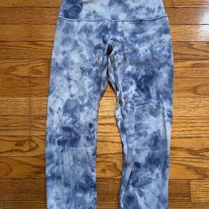 lululemon athletica Blue Gray ALIGN diamond dye Leggings sz 6